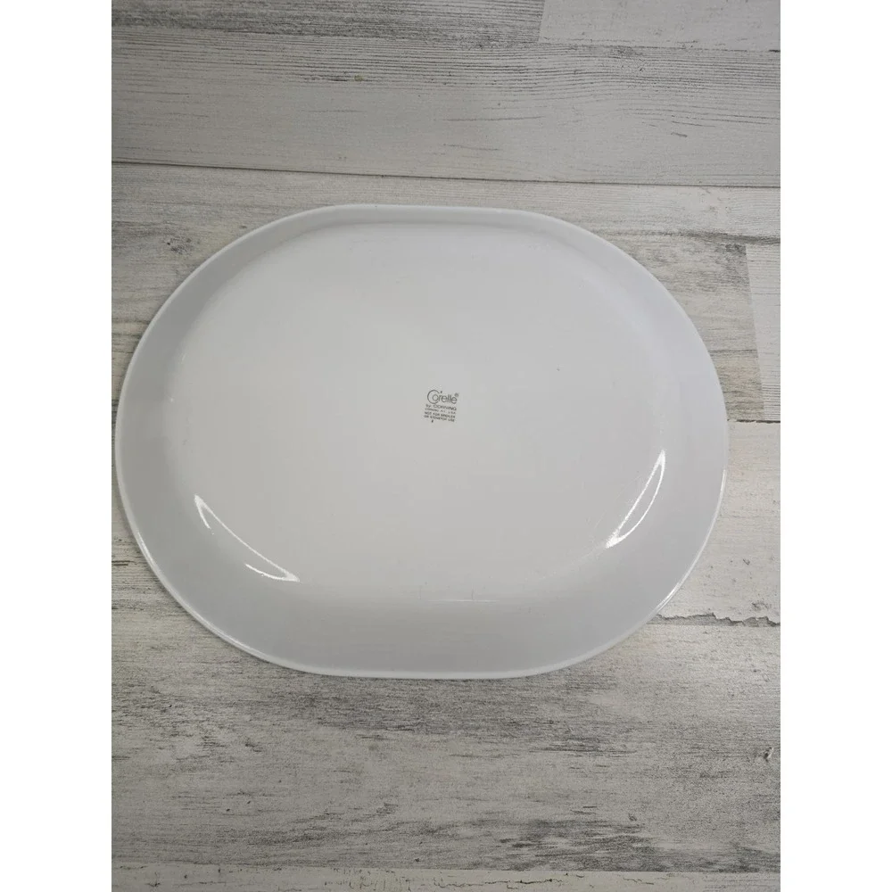 Corelle Butterfly Gold Oval Serving Platter 12 inch Vintage Corning Vitrelle USA
